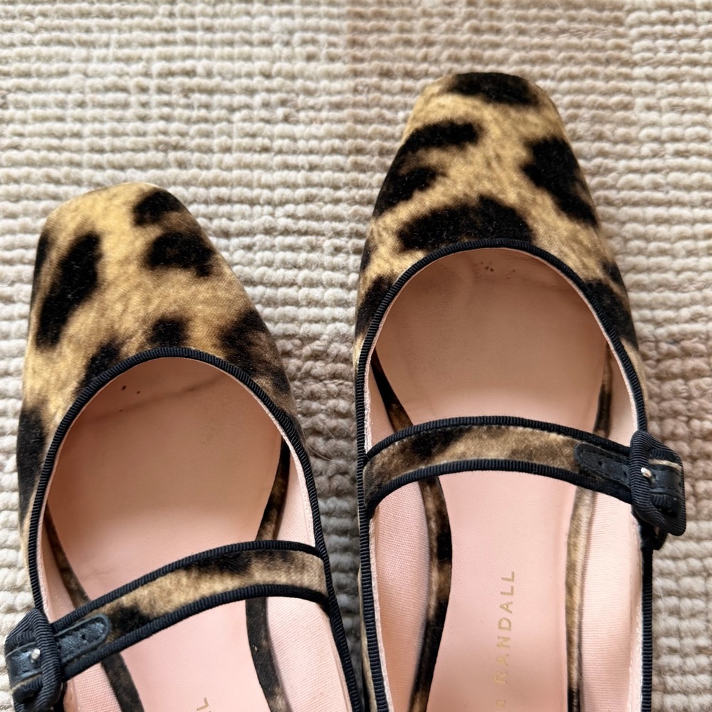 Loeffler Randall Ginger leopard print Mary Jane flats - Picture 8 of 9